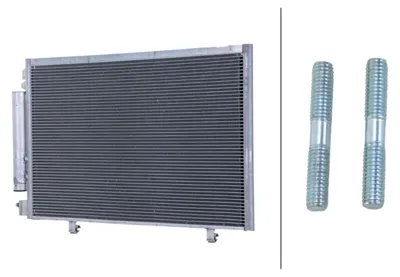 Produktbild von HELLA 8FC 366 221-841 Kondensator Klimaanlage Klimakondensator für FORD Fiesta Mk6 Schrägheck (JA8, JR8) +Trockner