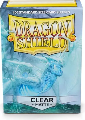 Produktbild von Dragon Shield Standard Sleeves - Matte Clear (100 Sleeves)