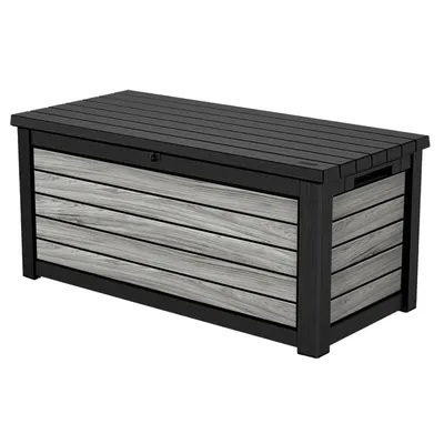 Produktbild von Keter Gartenbox "Northwood" 623L - Storm Grey - 155x72x70 cm - Deckel bis 270 kg belastbar - abschließbar