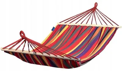Image de Potenza Hamac Acadia multicolore coton polyester 200x120cm avec barres