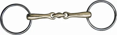 Produktbild von Unterlegtrense aus Argentan,doppelt gebrochen,14mm, Groesse:55 mm/ 155 weite