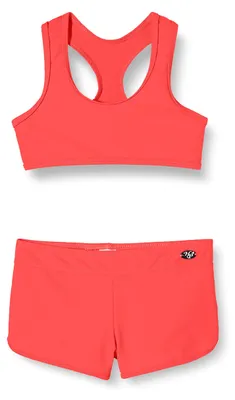 Immagine prodotto di Haute Pression Mädchen 907, costume da bagno a due pezzi, taglia 8, colore: corallo fluo