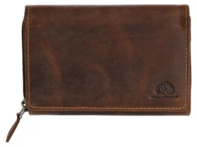 Produktbild von GREENBURRY Geldbörse Vintage Wallet RFID Brown braun