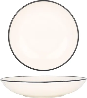 Immagine prodotto di Piatto fondo Bonna - Linea Black - Porcellana - 23 cm (1000 cc)