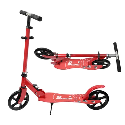 Produktbild von Kinder Scooter Cityroller 2-Rad klappbar höhenverstellbar belastbar bis 70kg Rot