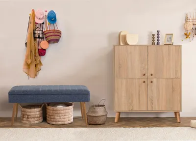 Obrázek produktu pro Skye Decor, Multilux - 200 - 1048, předsíňový nábytek, Sonomo, 100 % MELAMÍNEM POVLÁKNĚNÉ PANELY, 95 x 36 x 111 cm
