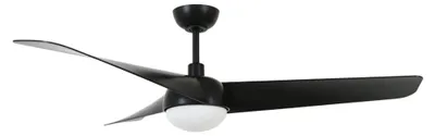 Produktbild von Energiespar Deckenventilator mit LED Beleuchtung und Fernbedienung Osprey Schwarz