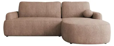 Produktbild von MIRJAN24 Ecksofa Loridu, Wohnzimmmer L-Form mit Schlaffunktion und Bettkasten (Farbe: Coral 45, Seite: Rechts)