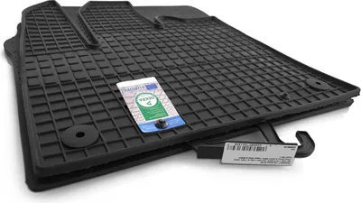 Image de Tapis en caoutchouc pour Peugeot Partner III / Rifter (à partir de 2018) Tapis de sol en caoutchouc pour tous les temps, parfaitement ajustés, en 2 parties à l'avant
