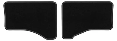 Produktbild von Velours-Fußmatten Hinten für Toyota Yaris III FL 2017-2020 (Schrägheck) – 2-tlg, Schwarz, passgenau – Wielganizator LUX