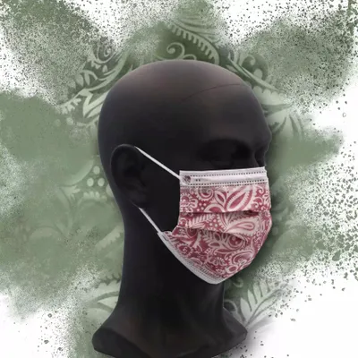 Produktbild von OP Maske, weinrot, grape, Typ II, Style by Med-Comfort
