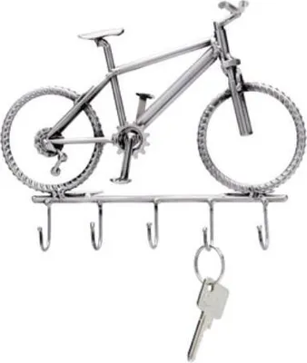 Image de Porte-clés vélo en métal, fait main – Pièce unique pour la maison