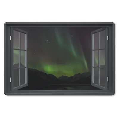 Produktbild von MuchoWow® Mauspad Mousepad Durchsichtig - Nordlichter - Grün 27x18 cm - Mousepads - Maus Mat - Pad - Mausunterlage - Büroartikel - Desk Matten