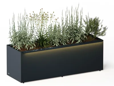 Obrázok produktu pre Herstera Garden Cube 50 L Plus, vonkajší obdĺžnikový kvetináč, 150 x 50 x 50 cm