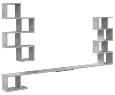 Produktbild von vidaXL Wandmontiertes TV-Regal Betongrau 180 x 15 x 94 cm