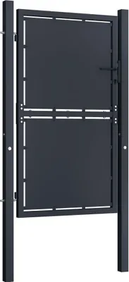 Image de vidaXL Portail de jardin acier 100×125 cm Anthracite