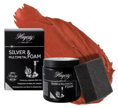Produktbild von Hagerty Silver Foam Schaumreiniger 185g I Effektive Pflegepaste für Silber Metal