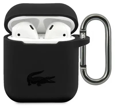 Zdjęcie produktu dla Etui Lacoste do AirPods silikon czarny