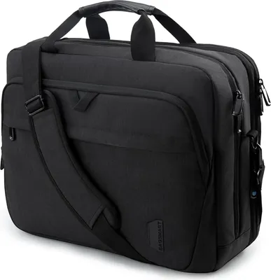 Immagine prodotto di cartella per laptop da 17,3 pollici, espandibile, nera, compatibile con TSA
