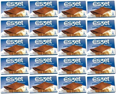 Produktbild von Eszet Schnitten 8 Vollmilchschokoladen Täfelchen 75g 20er Pack