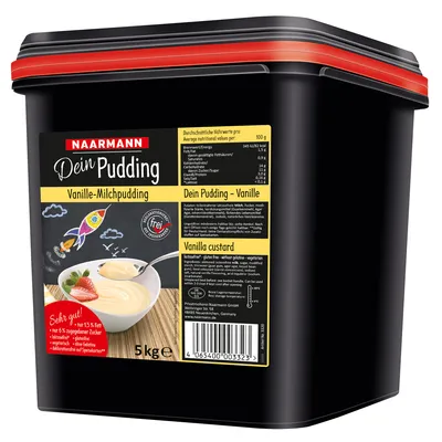 Produktbild von Naarmann Dein Pudding Vanille laktosefrei 1.5 Prozent Fett 5000g