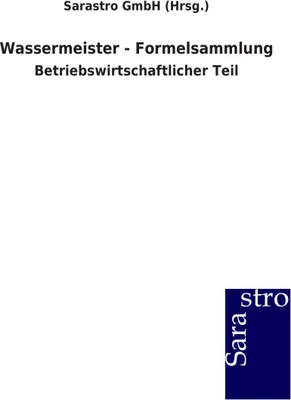 Produktbild von Wassermeister - Formelsammlung