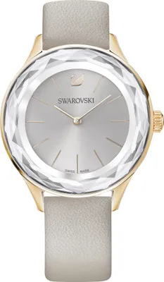 Obrázek produktu pro Swarovski Dámská páska na ruku Octea Nova Lederarmband šedá 36 mm 5295326