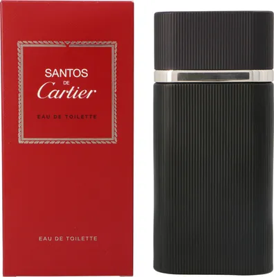 Obrázek produktu pro Cartier Santos, Pánské, 100 ml, Nedoplnitelná lahvička, Bazalka, Cedr, Šalvěj muškátová, Sprej, ALCOHOL, AQUA (WATER), PARFUM (FRAGRANCE), LIMONENE, COUMARIN, LINALOOL, EUGENOL, GERANIOL, BENZYL...