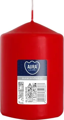 Zdjęcie produktu dla Świeca walec BISPOL Aura 44H 10CM SW70/100 CZERWONA