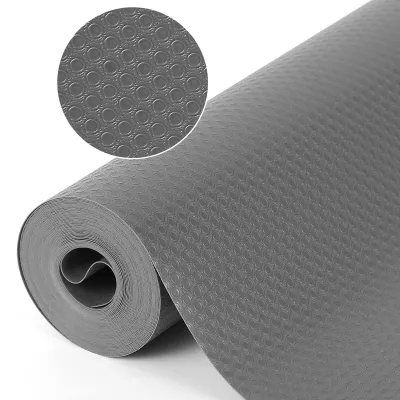 Produktbild von Schubladenmatte - Zuschneidbar - Für Regale Schränke Schubladen und Kühlschränke - Transparent Grau 40x600 cm