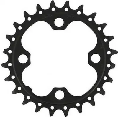 Produktbild von Shimano M660 Triple Kettenblatt Schwarz 24t Schwarz 24t