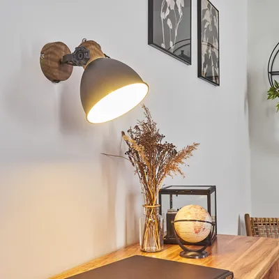 Produktbild von Verago »Verago« Wandlampe Vintage aus Metall in Braun/Grau/Weiß
