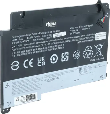 Produktbild von vhbw Akku Ersatz für Lenovo 00HW021, SB10F46458, 00HW020, SB10F46459 für Notebook (4200 mAh, 11,4 V, Li-Polymer)