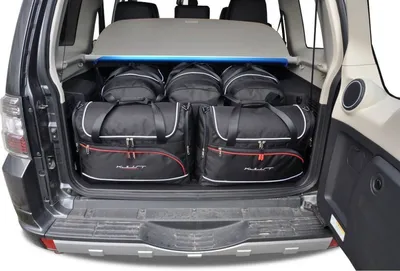 Produktbild von Mitsubishi Pajero 2006-2017 Kofferraumtaschen Set 5 Stk