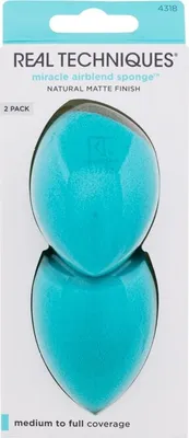 Immagine prodotto di Spugna trucco Real Techniques Miracle Airblend Blue (2 pezzi)