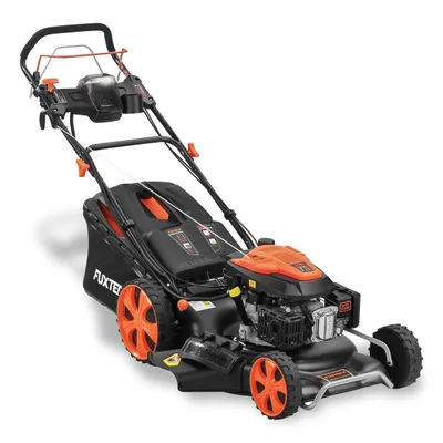 Produktbild von FUXTEC 4in1 Benzin Rasenmäher FX-RM5396es-PRO -  196ccm | 53cm | 42Kg | E-Start | Selbstantrieb | 70L | Mulchfunktion | 4-Tackt | Seitenauswurf