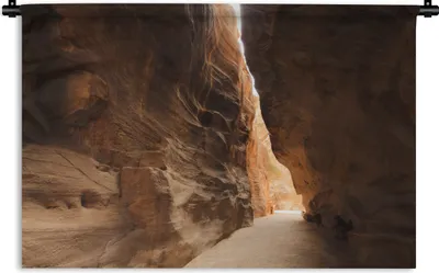 Produktbild von MuchoWow® Wandteppich Wandbehang Historische Stätte Petra Jordanien 150x100 cm Tapisserie Dekoration Wandtuch - Waschbar - Tapisserien - Wand-Decke