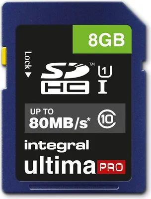 Immagine prodotto di Scheda SDHC integrale da 8 GB cl10