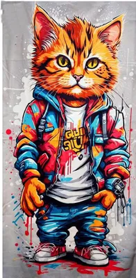 Obrázek produktu pro Rychleschnoucí plážová osuška 70x147cm - Kocour