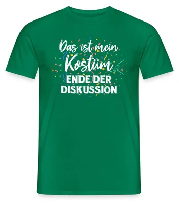 Produktbild von Spreadshirt Das Ist Mein Kostüm Fasching Karneval Ende Männer T-Shirt, XXL, Kelly Green