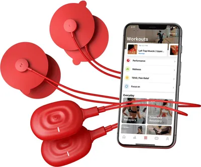 Image de Électrodes rouges pour stimulateur musculaire électronique Theragun PowerDot 2.0 Duo