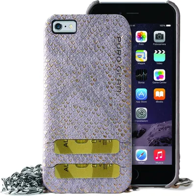 Obrázek produktu pro Glam Cover Chain Grey für iPhone 7 8 SE 2020