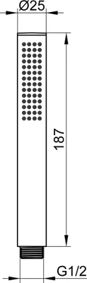 Produktbild von KEUCO 56080170100 Stabhandbrause Edition Atelier 56080,