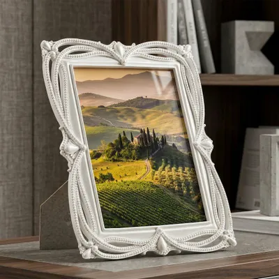 Obrázek produktu pro Fotorámeček ze stříbrné pryskyřice 21,8x1,6x26,8 cm (vnitřní rozměr 15x20 cm)