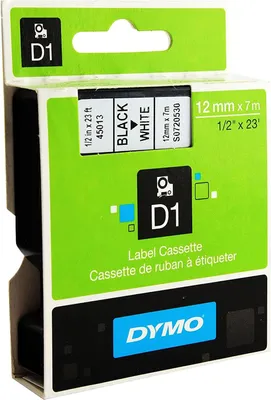 Image de DYMO D1 Standard 12mm x 7m, Boîte, 19 mm, 65 mm