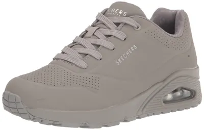 Produktbild von Skechers Damen UNO Stand on Air Sneaker, Gray Durabuck/Mesh, 38.5 EU