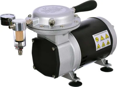 Obrázek produktu pro Membránová vývěva 600mHg 135l/min se vstupním filtrem/odlučovačem vody, vakuometr Technic AS29