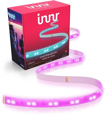 Productafbeelding van Innr Zigbee Lightstrip 3m - geschikt voor Philips Hue - premium RGBW LED-strip - ultra helder 2200 lm - diep dimbare indirecte verlichting
