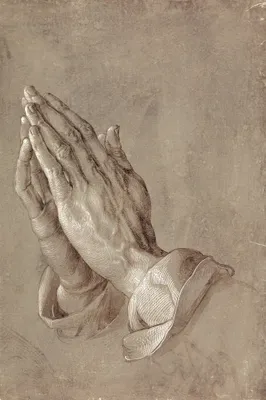 Produktbild von Albrecht Dürer Kunstdruck Bild - Betende Hände, 1508 (180 x 120 cm)