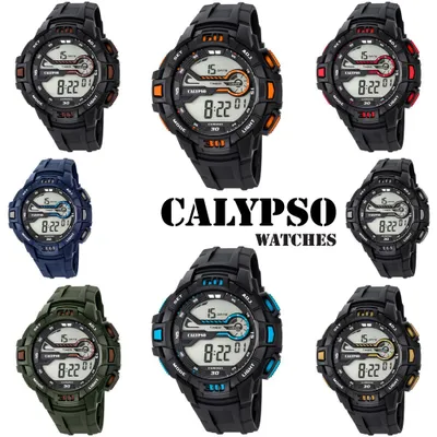 Produktbild von Calypso K5695 Herrenuhr digital Chrono mit PolyurethanArmband, Variante:08